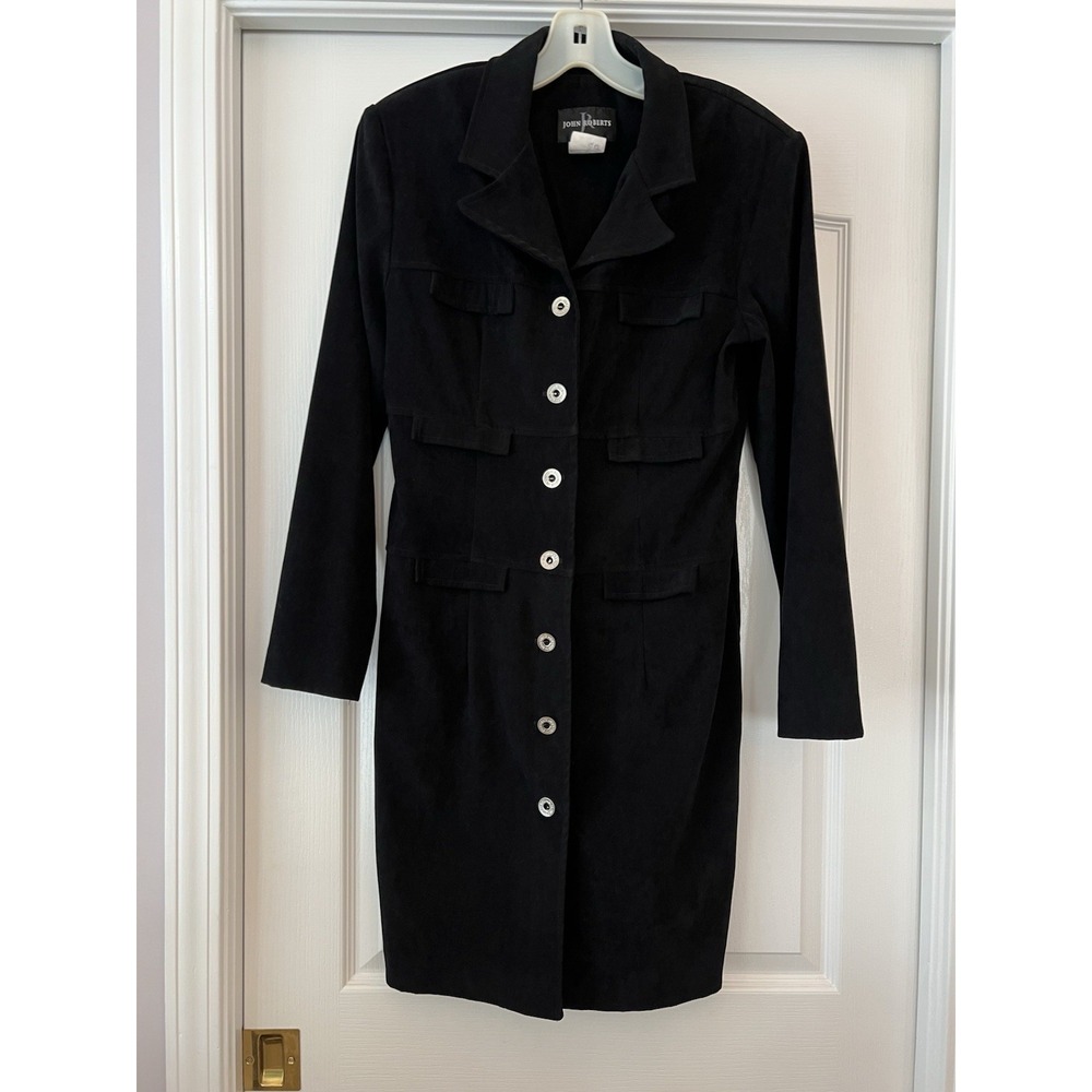Vintage John Roberts Women's Button Down Dress Size 8 Evening Work‎ Office Wear